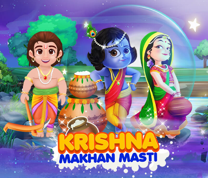 Krishna Makhan Masti - Bubble Shooter Game